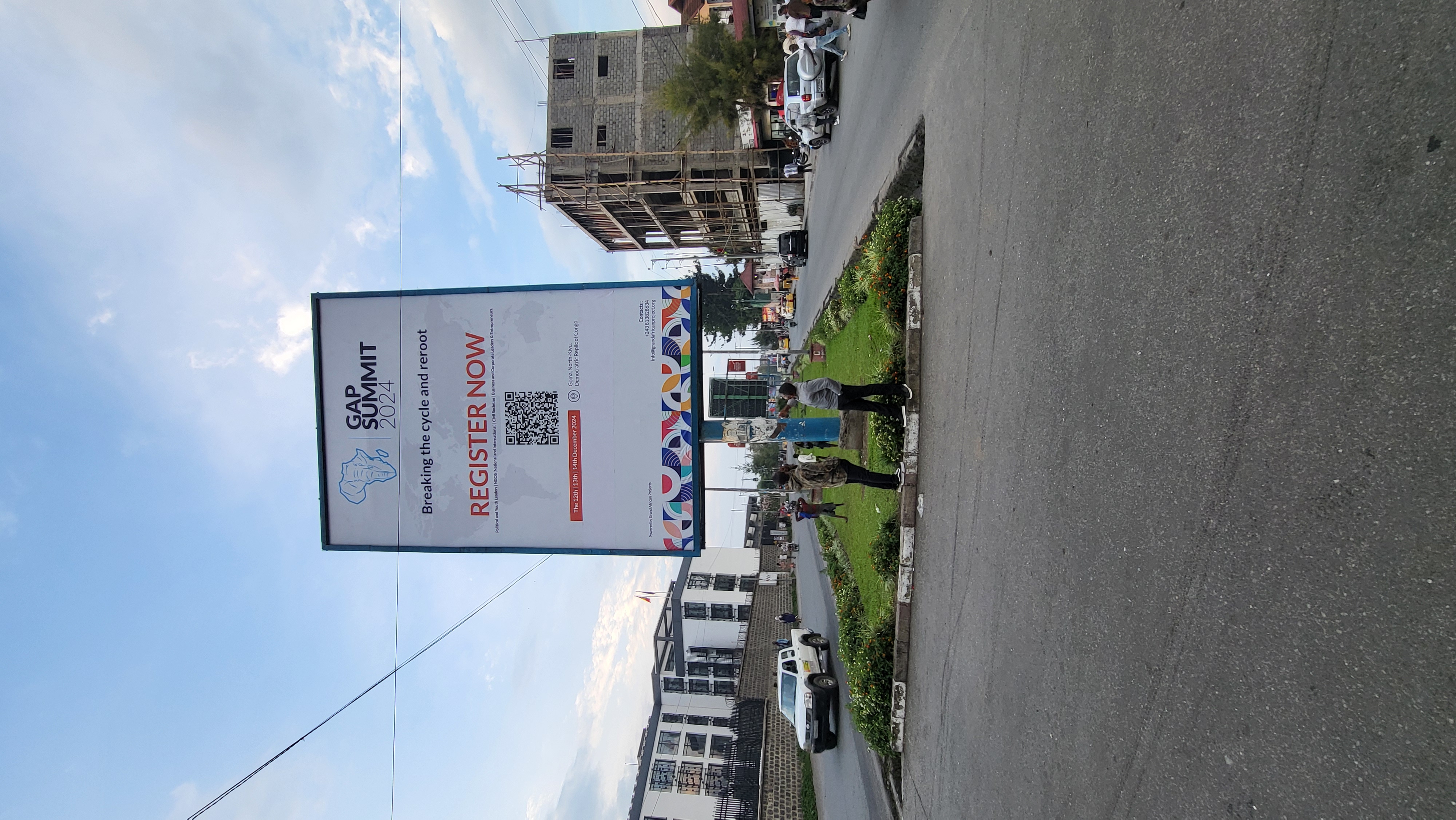 GAP Summit promotional billboard in Goma